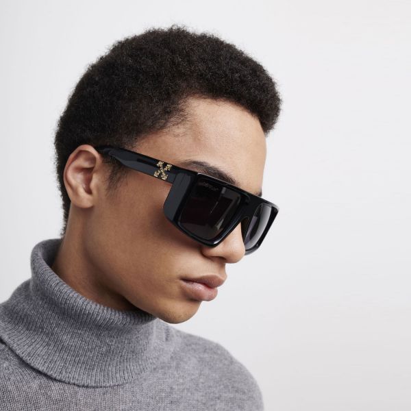 Солнцезащитные очки Off White Alps Sunglasses Black Dark Grey.