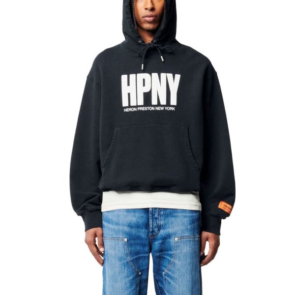 Худи Heron Preston REG HPNY Hoodie Black White.