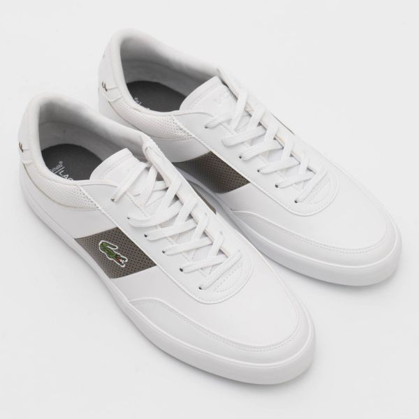 Кеды Lacoste Court-Master 0721 1 CMA WHT/KHK LTH/SYN