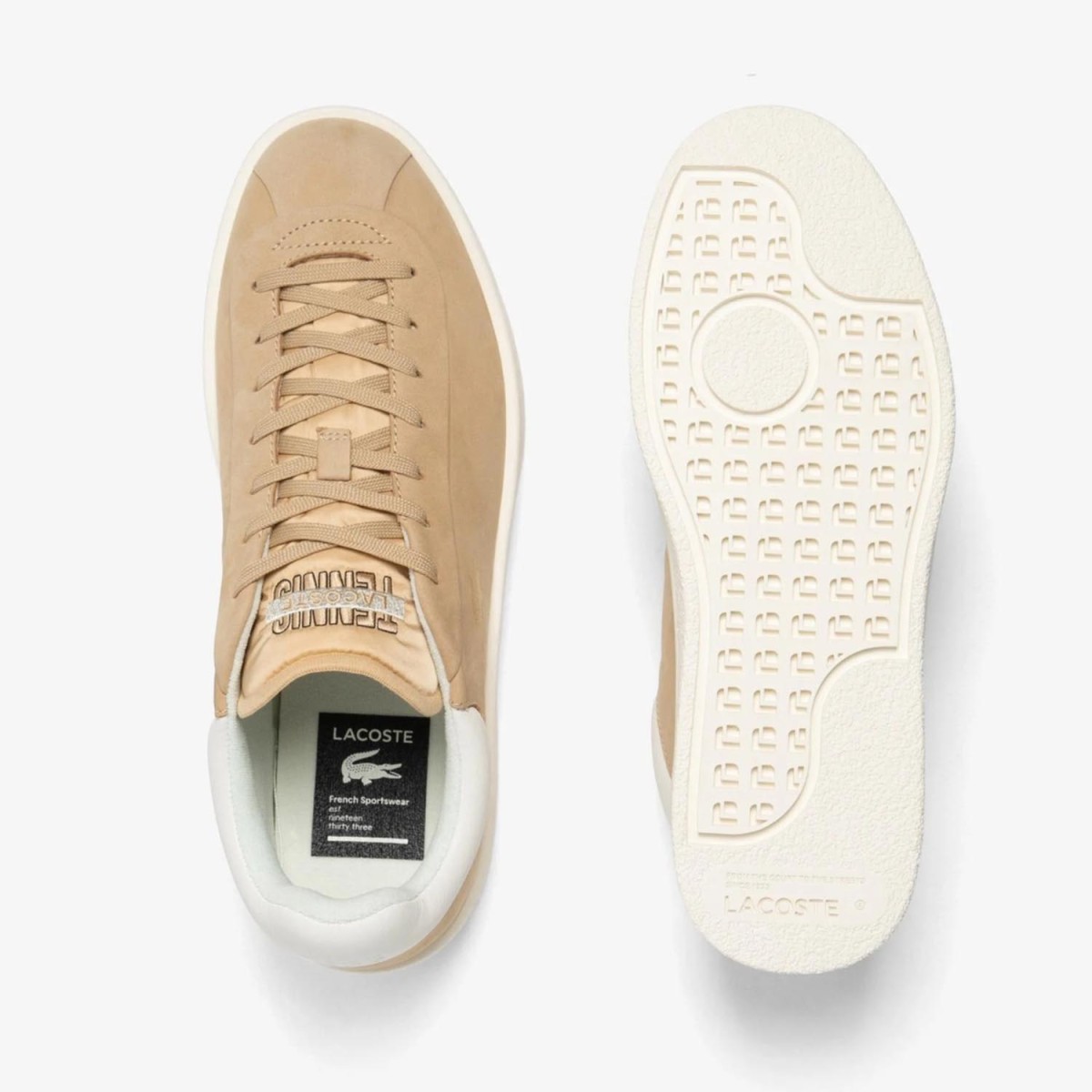 Кеди Lacoste Baseshot PRM 124 1 SMA LT BRW/OFF WHT 747SMA0040BW7