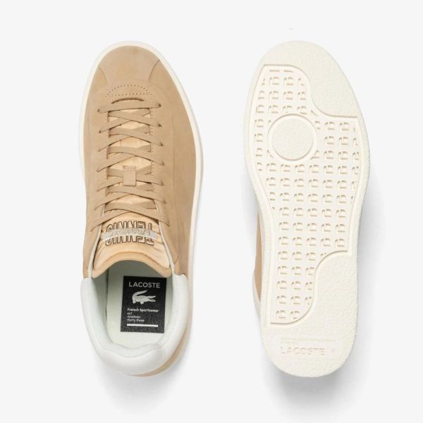 Кеди Lacoste Baseshot PRM 124 1 SMA LT BRW/OFF WHT 747SMA0040BW7.