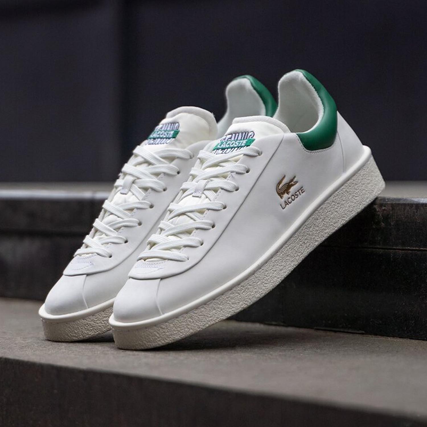Кеди Lacoste Baseshot PRM 124 1 SMA WHT/GRN 747SMA0040082