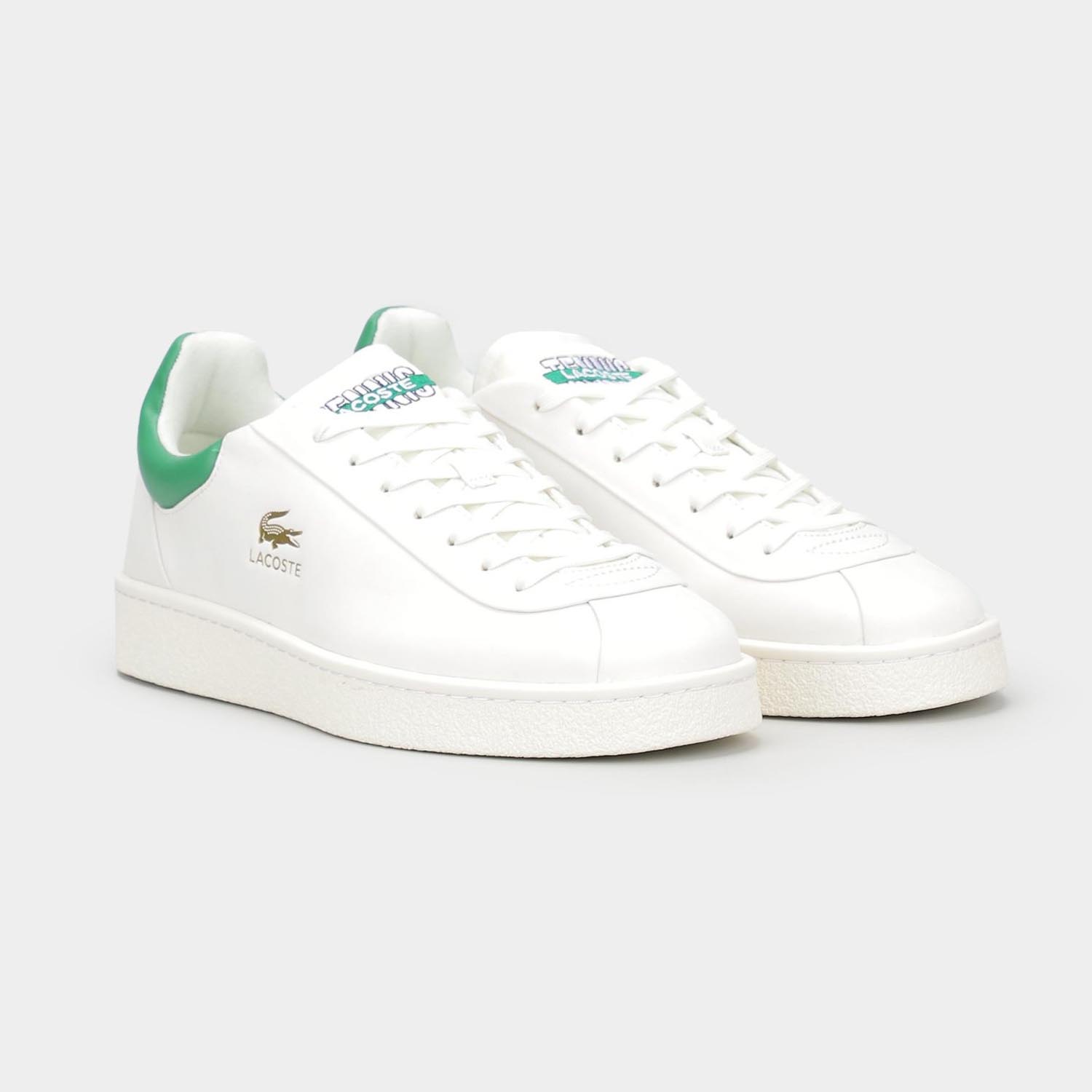 Кеди Lacoste Baseshot PRM 124 1 SMA WHT/GRN 747SMA0040082