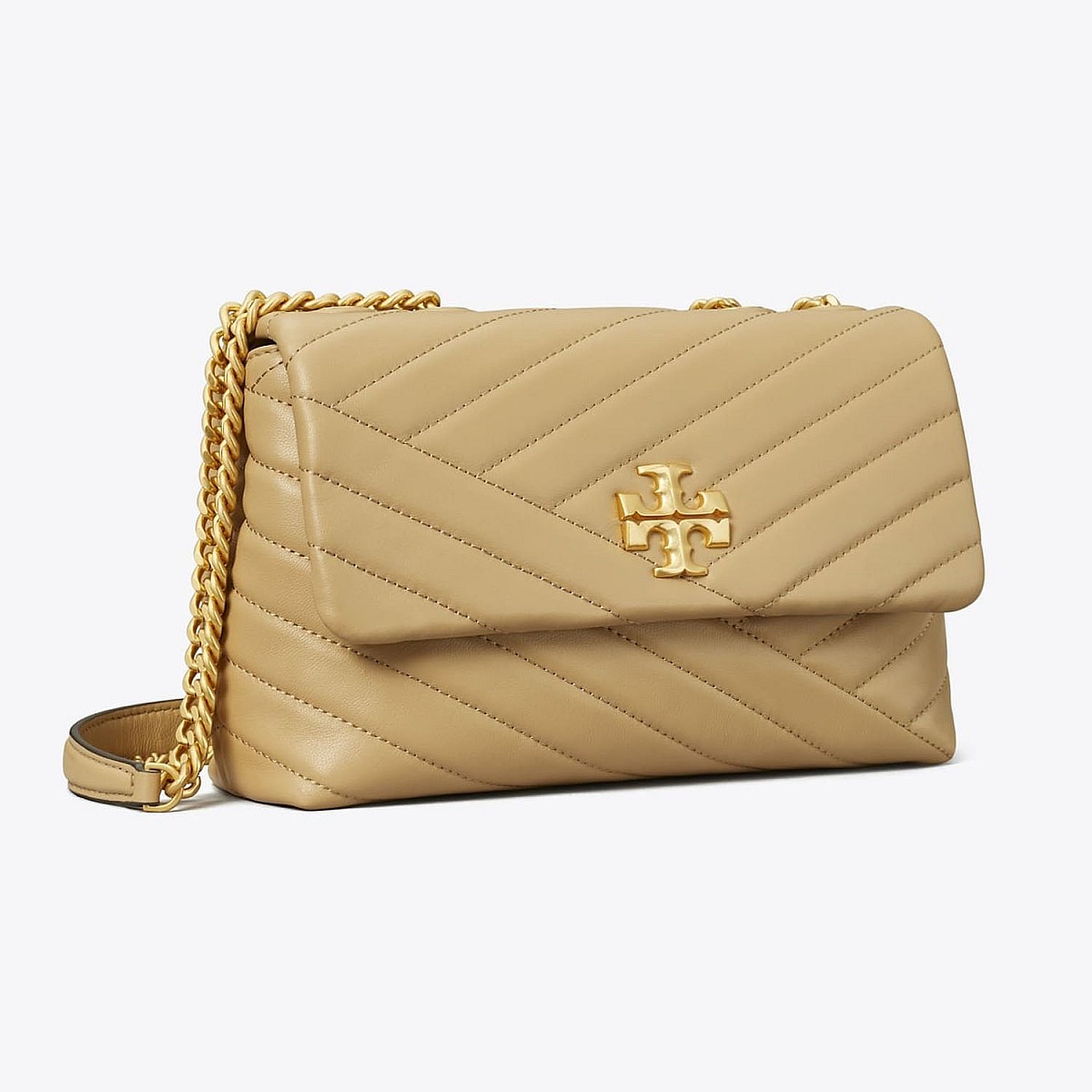 Сумка Tory Burch Kira Shevron Small Convertible Shoulder Bag Desert Dune 90452 0823