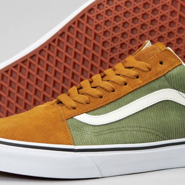 Кеды Vans Old Skool Mini Cord Green/Brown