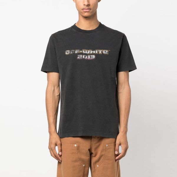 Футболка Off White Digit Basshus Slim S/S Tee Black Multicolo