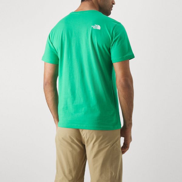 Футболка The North Face M S/S Easy Tee Optic Emerald.