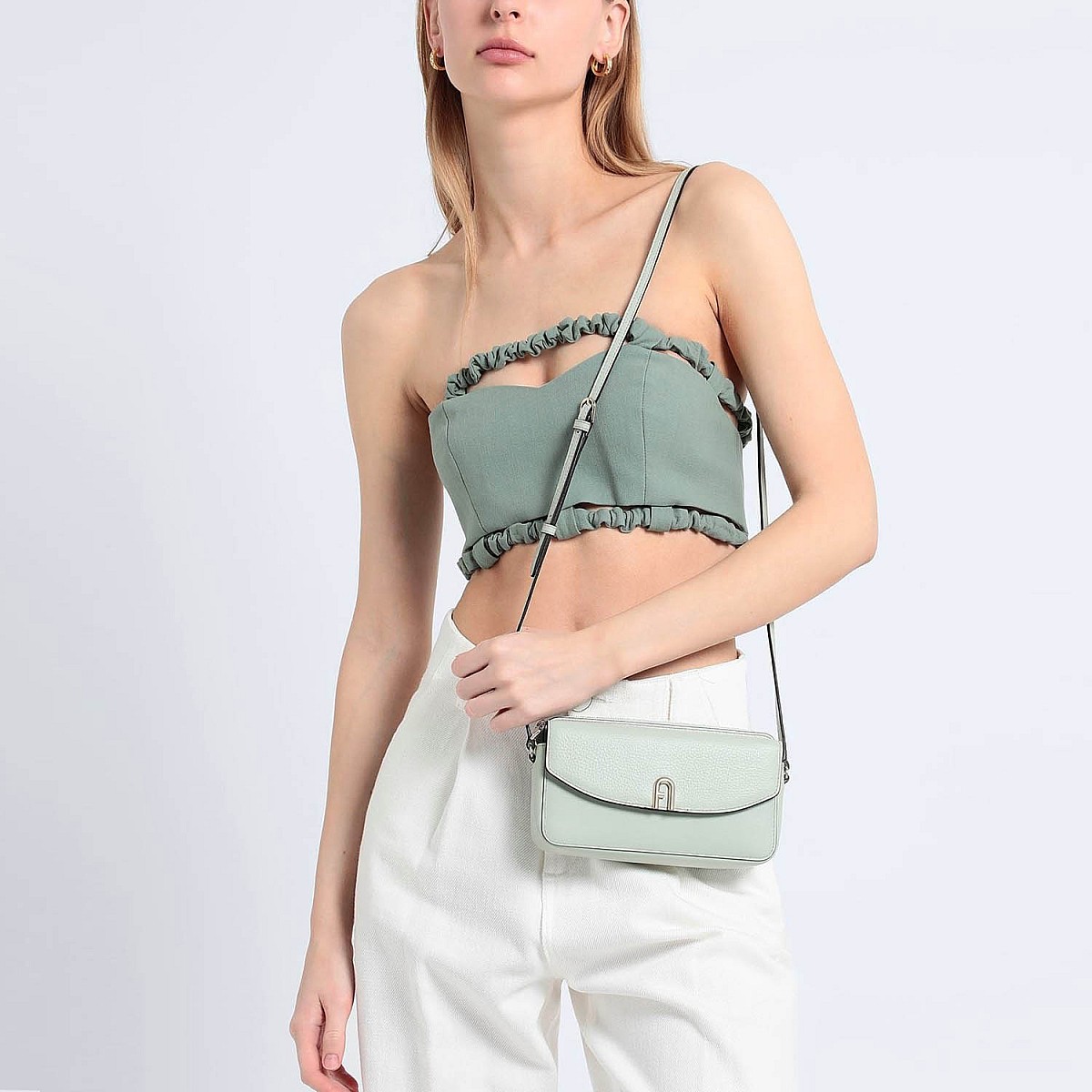 Сумка Furla Primula Mini Crossbody green