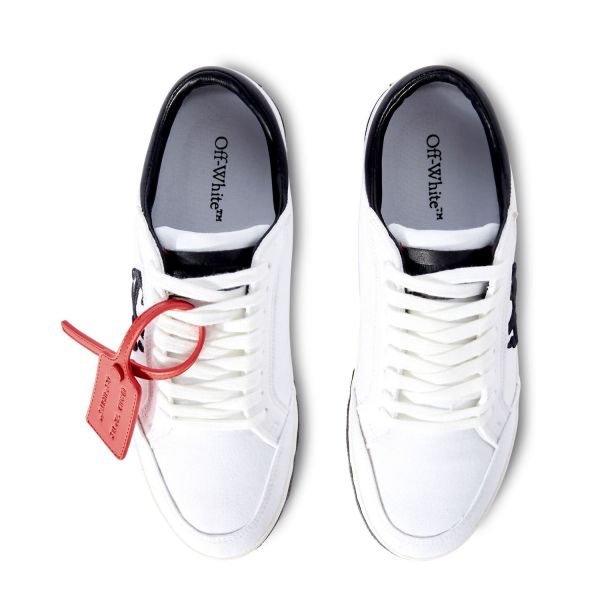 Кеды Off White Low Vulcanized Canvas White Black.