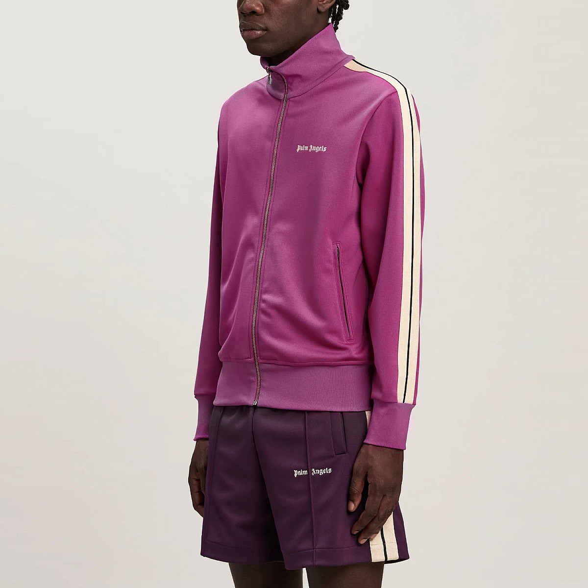 Кардиган Palm Angels Classic Logo Track Jacket Purple Off White