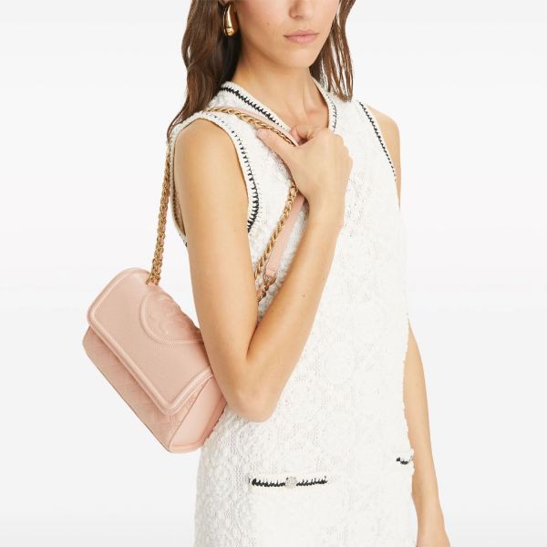 Сумка Tory Burch Fleming Soft Grain Small Convertible Shoulder Bag Blush.