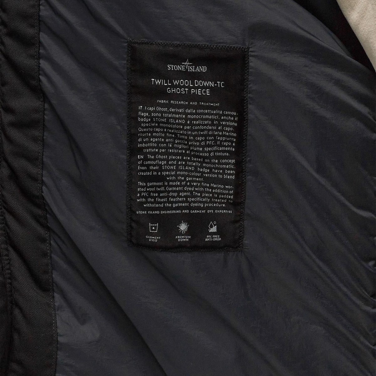 Пуховик Stone Island Ghost Piece 8115453F3 V0029