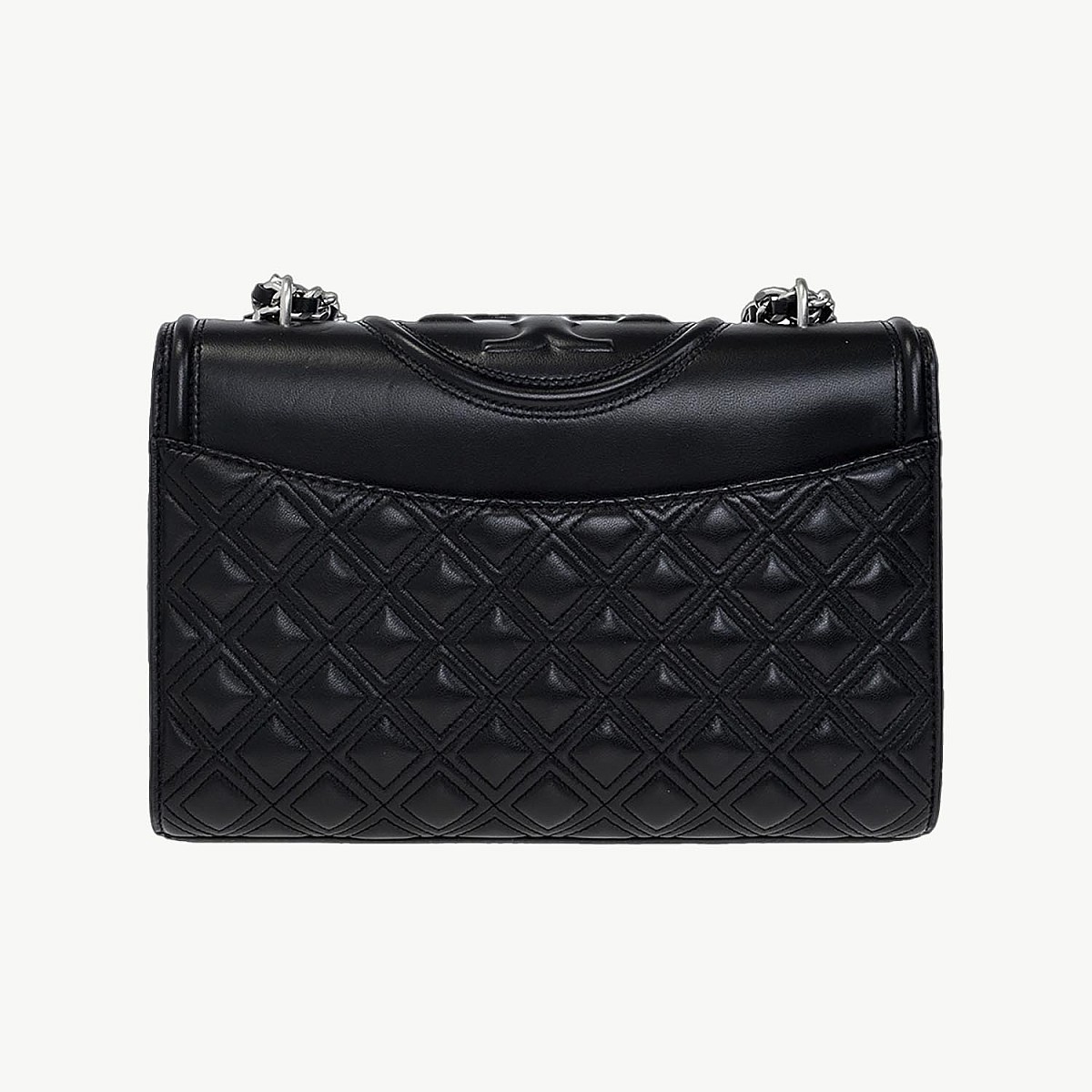 Сумка Tory Burch Fleming Convertible Shoulder Bag Black/Silver