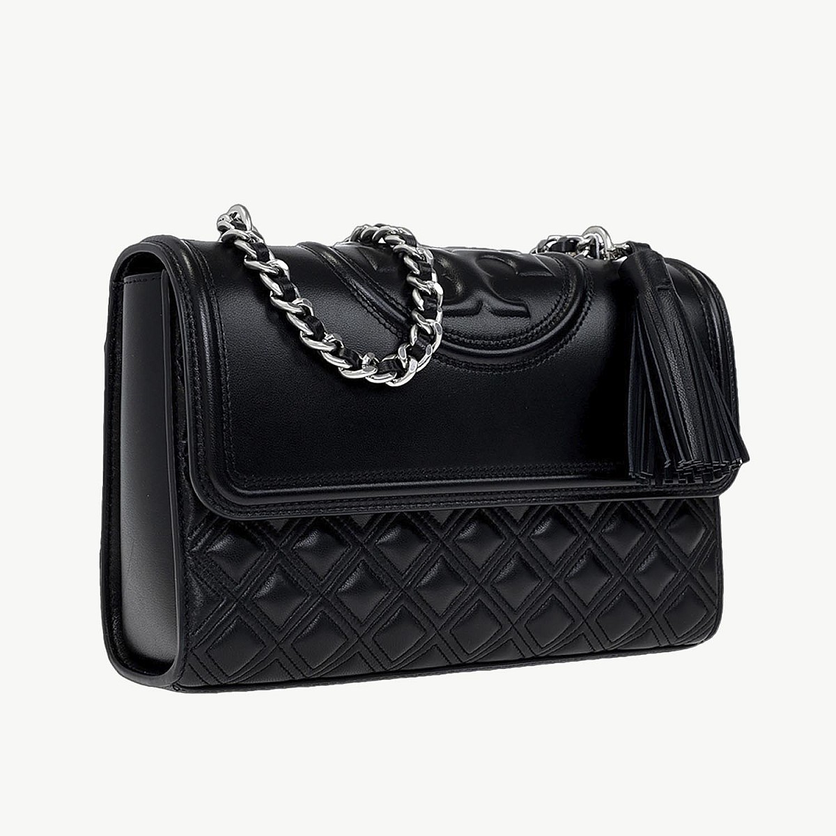 Сумка Tory Burch Fleming Convertible Shoulder Bag Black/Silver