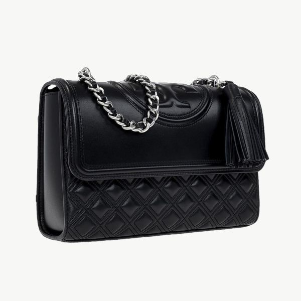 Сумка Tory Burch Fleming Convertible Shoulder Bag Black/Silver