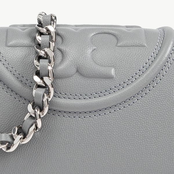 Сумка Tory Burch Fleming Soft Grain Small Convertible Shoulder Bag Slate.