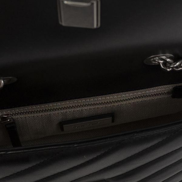 Сумка Tory Burch Kira Shevron Small Convertible Shoulder Bag Black/Rolled Nickel.
