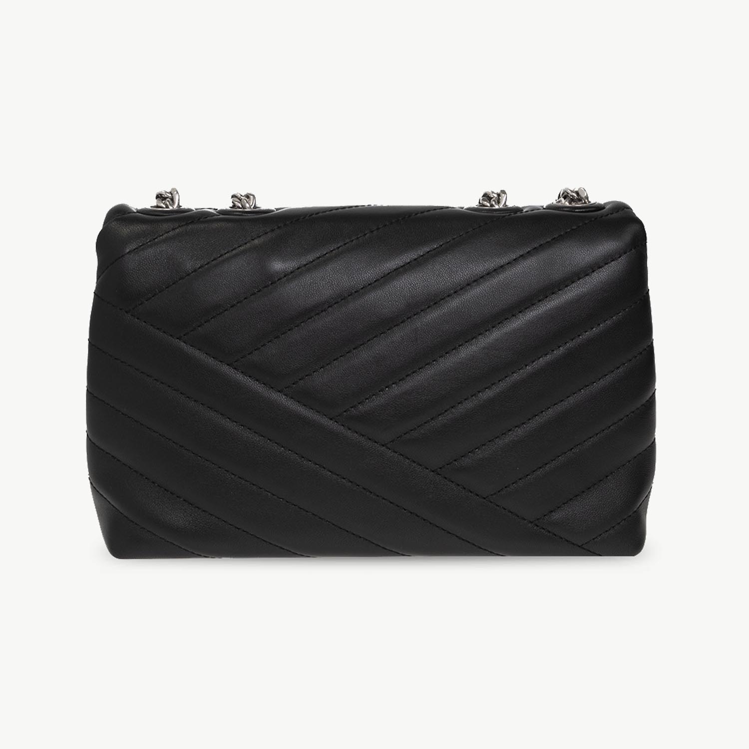 Сумка Tory Burch Kira Shevron Small Convertible Shoulder Bag Black/Rolled Nickel