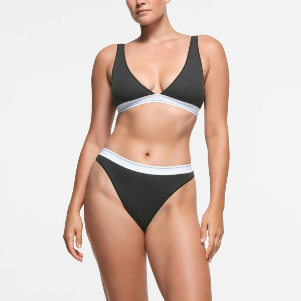 Бра Skims PL-PLG-5884W Soot Sport Stripe