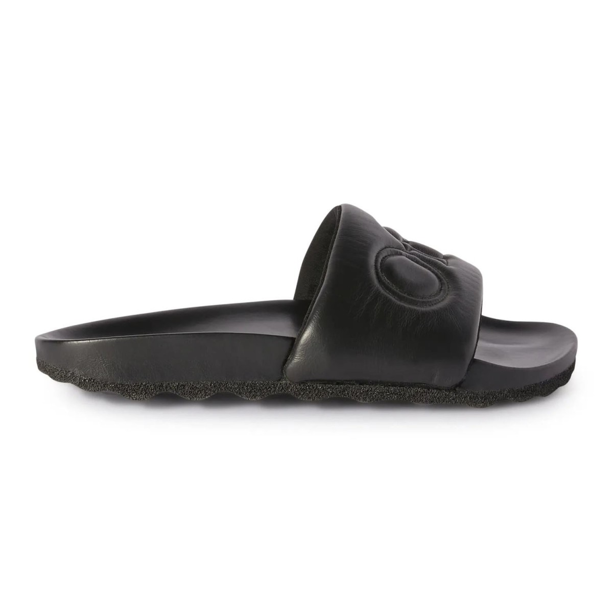 Шльопанці Off White Bookish Leather Slider Black Black