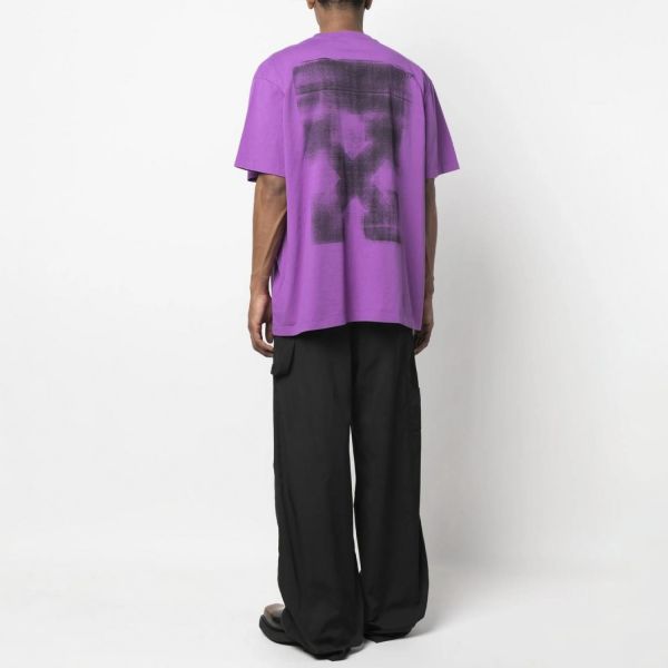 Футболка Off White Jumbo Arrow Over S/S Tee Orchid Black.