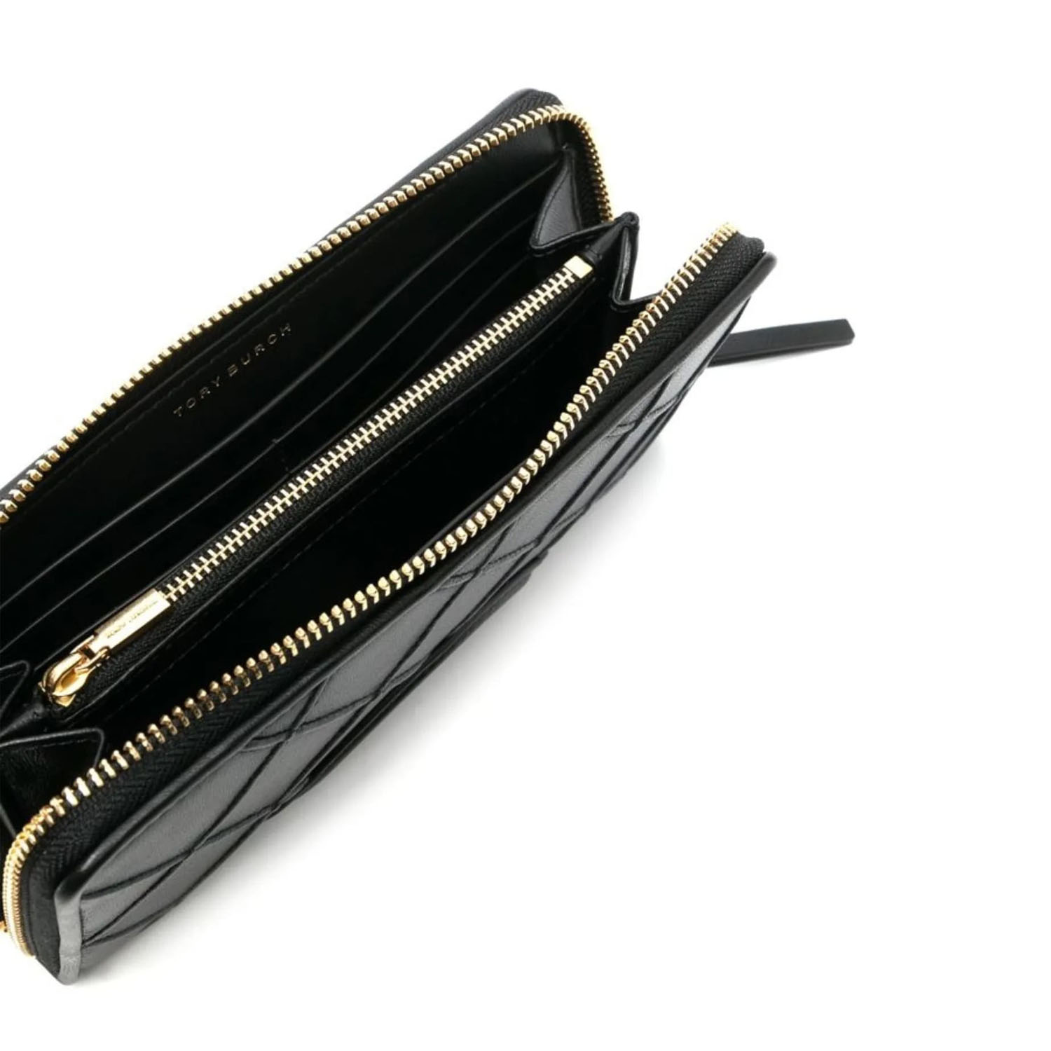 Кошелек Tory Burch Fleming Soft Zip Continental Wallet Black