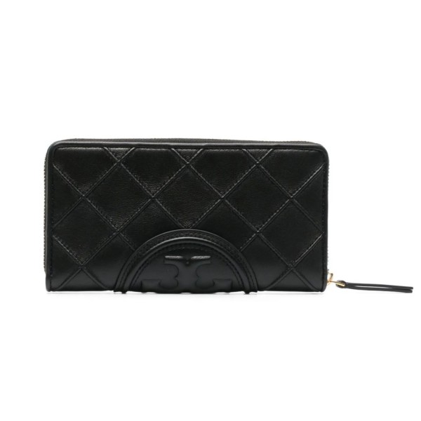 Гаманець Tory Burch Fleming Soft Zip Continental Wallet Black