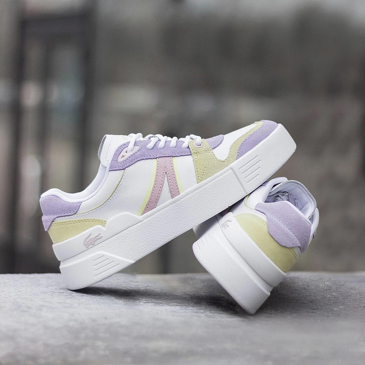 Кеди Lacoste L002 124 2 SFA WHT/PNK 747SFA0051B53