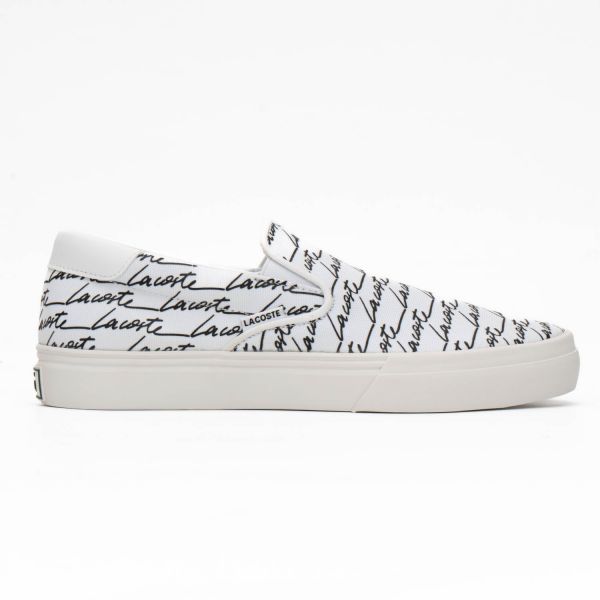 Слипоны Lacoste Jump Serve Slip 07224 CMA WHT/BLK Canvas