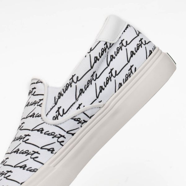 Слипоны Lacoste Jump Serve Slip 07224 CMA WHT/BLK Canvas.