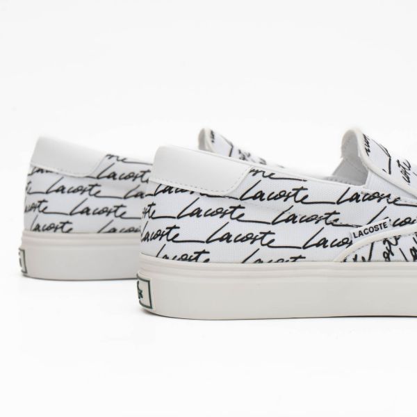 Слипоны Lacoste Jump Serve Slip 07224 CMA WHT/BLK Canvas.