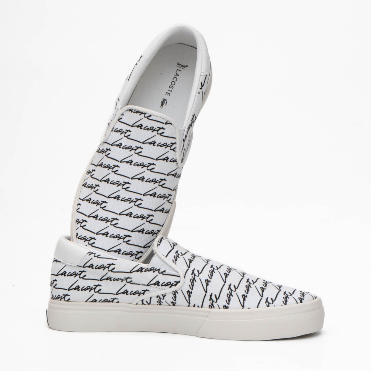 Сліпони Lacoste Jump Serve Slip 07224 CMA WHT/BLK Canvas