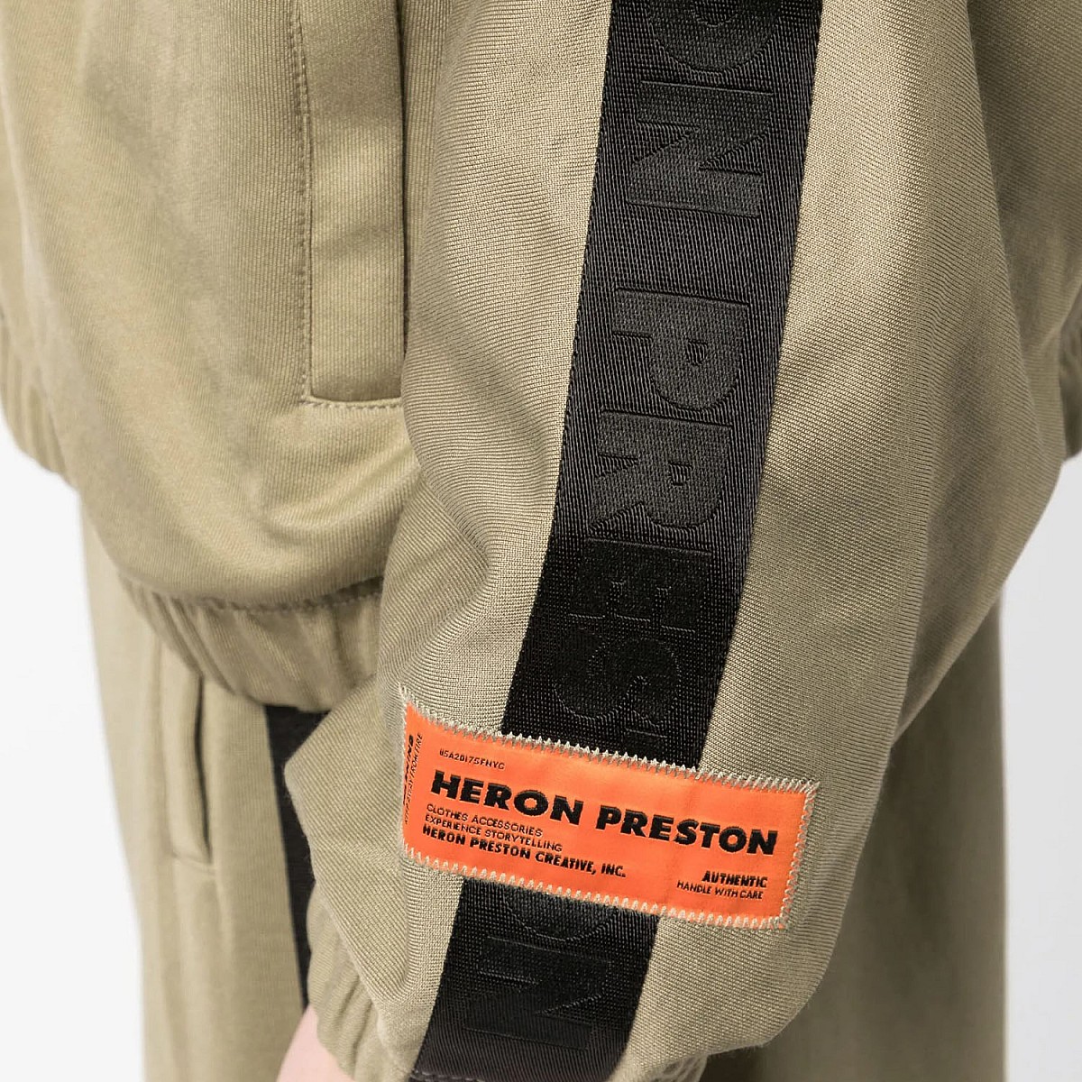 Толстовка Heron Preston Logo Olive Green No