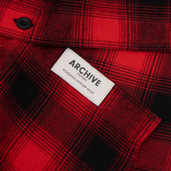 Рубашка Woolrich Light Flannel Classic Shirt Red Check.