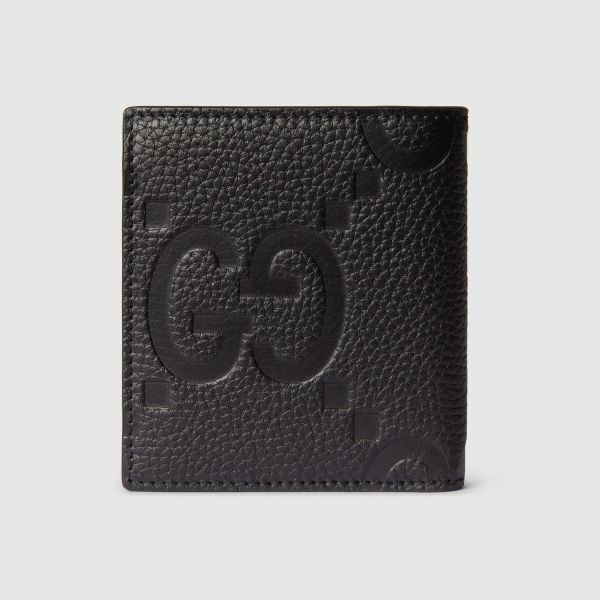 Кошелек Gucci Maxi GG bi-fold wallet in Black