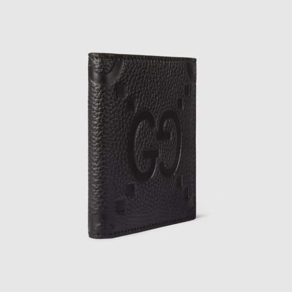 Кошелек Gucci Maxi GG bi-fold wallet in Black.