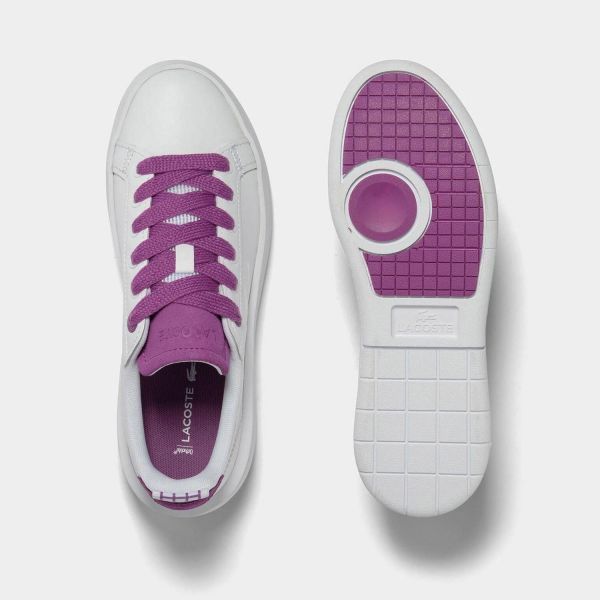 Кеди Lacoste Carnaby Plat 123 1 SFA WHT/PURP Leather 745SFA0040Z54.