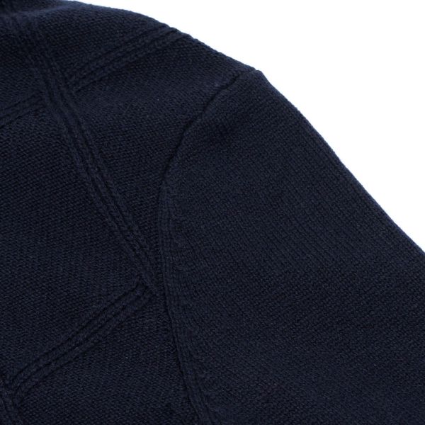 Кардиган Malo Optium Cardigan Full Zip Losange Blu.