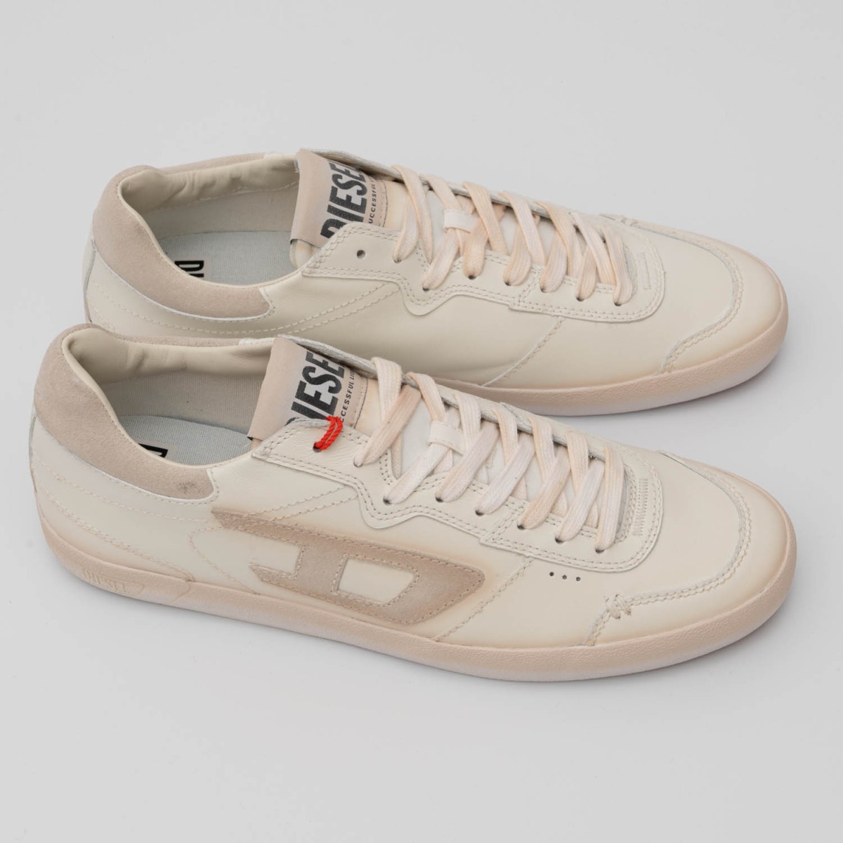 diesel De-Flow-S1 フリンジジャッケト　S25ss Кеди Diesel S-Leroji Low Star White/Antique White — купити в