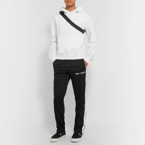 Спортивные штаны Palm Angels Slim Track Pants Black White.