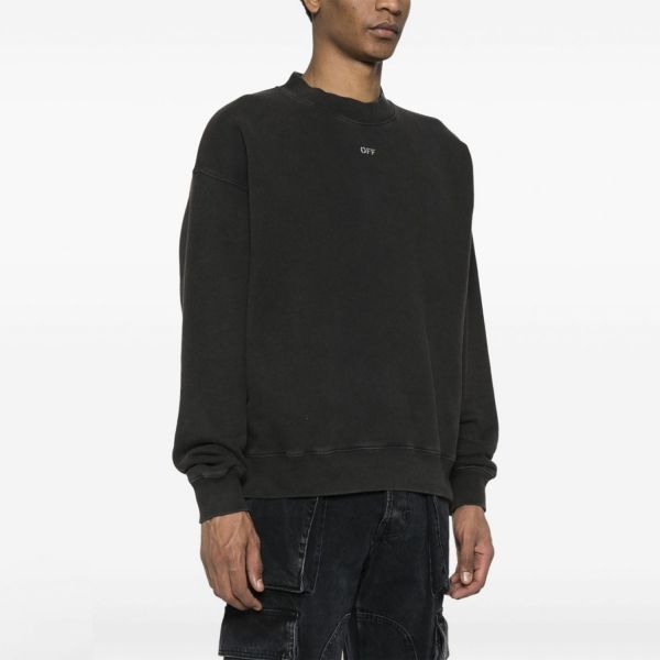Свитшот Off White Stamp Mary Skate Crewneck Black White.