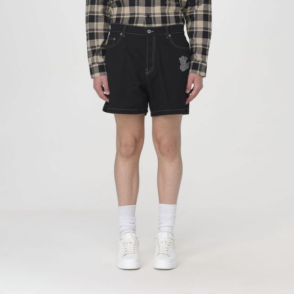 Шорти Off White Dark Washed Shorts with Logo Embroidery.