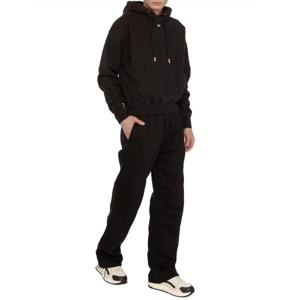 Худи Off White Brushed Cotton ARROW Embroidered Hoodie.