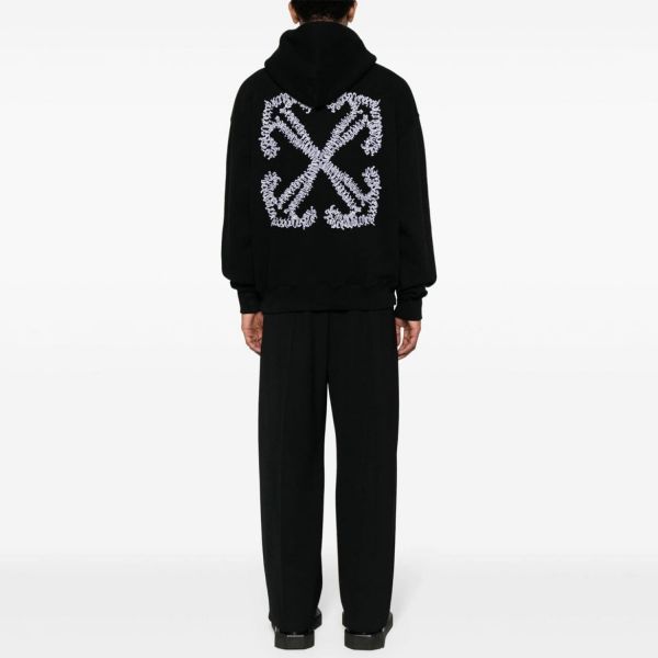 Худи Off White Brushed Cotton Skate Fit TATTOO ARROW Hoodie
