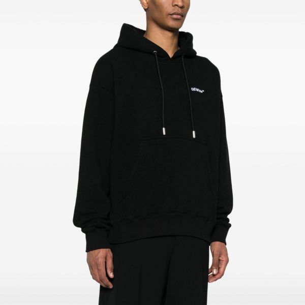 Худи Off White Brushed Cotton Skate Fit TATTOO ARROW Hoodie.