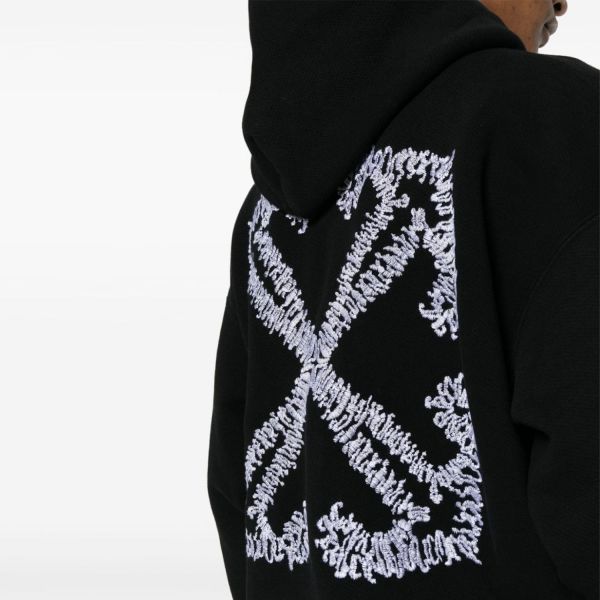 Худи Off White Brushed Cotton Skate Fit TATTOO ARROW Hoodie.