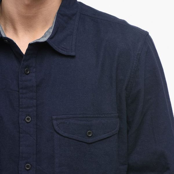 Овершорт Woolrich Solid Chamois Shirt Navy.
