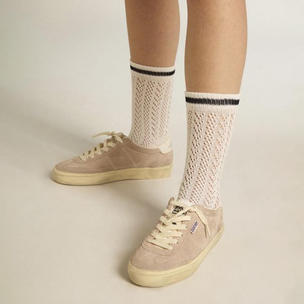 Кеди Golden Goose Soul Star Powder Pink/Milk.