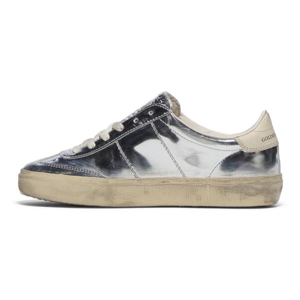 Кеды Golden Goose Soul Star Silver/Cream.