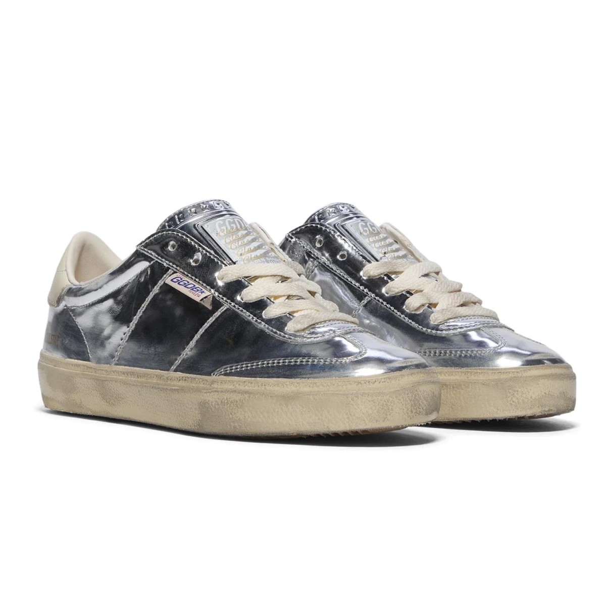 Кеди Golden Goose Soul Star Silver/Cream